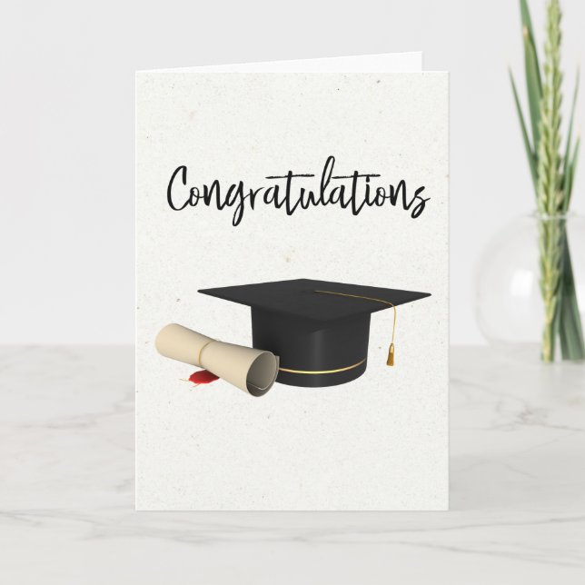 Carte Félicitations Diplôme de Cap Graduation (Devant)
