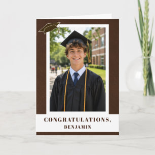 Carte Félicitations diplômé photo de promotion