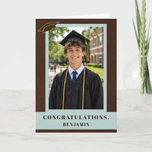 Carte Félicitations diplômé photo de promotion