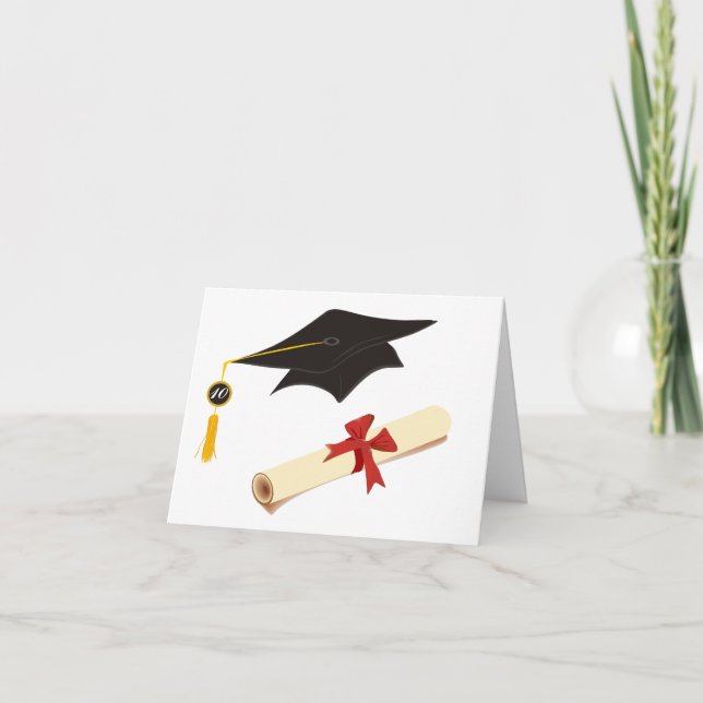 Carte Félicitations d'obtention du diplôme (Devant)