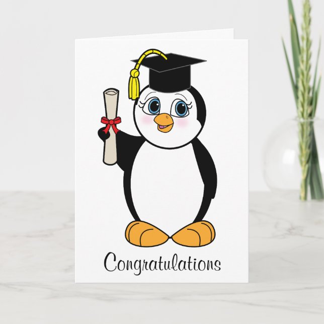 Carte Félicitations d'obtention du diplôme avec le (Devant)