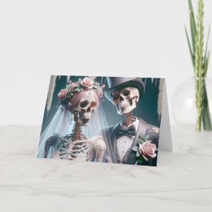 Carte Félicitations du Mariage d'Halloween
