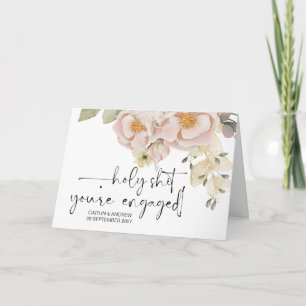 Carte Félicitations Fiançailles Mariage mariée et mariée