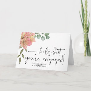 Carte Félicitations Fiançailles Mariage mariée et mariée