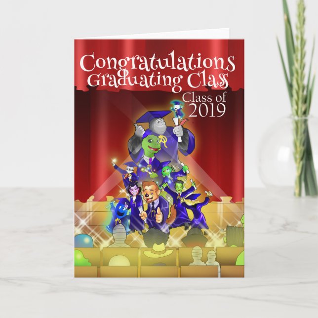 Carte Félicitations Graduating Class Greeting Card 201 (Devant)