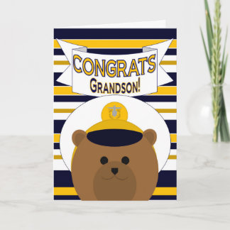 Carte Félicitations - Grand-fils de la Marine