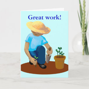 Carte félicitations - grand travail