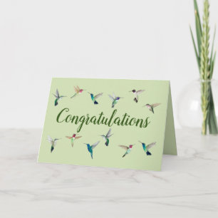 Carte Félicitations Hummingbird