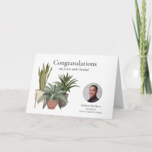 Carte Félicitations Immobilier Photo Business Note