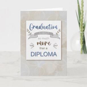 Carte Félicitations La graduation est plus qu'un diplôme