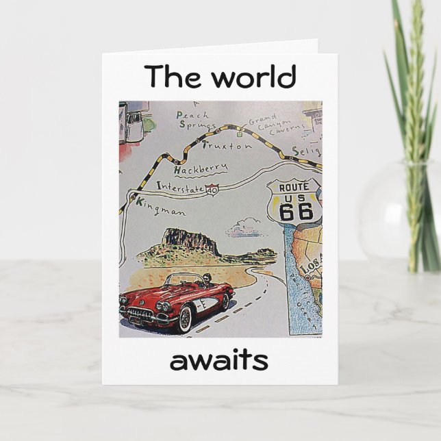 CARTE FÉLICITATIONS "LE MONDE ATTEND" (Devant)
