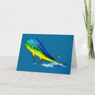 Carte Félicitations : Mahi de Mahi de retraite (Dorado)
