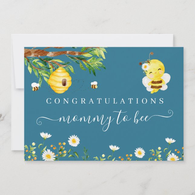 Carte Félicitations maman à bee Baby (Devant)
