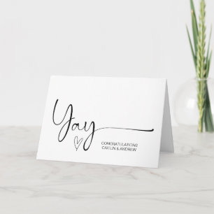 Carte Félicitations Mariage Fiançailles Yay New Baby Ca