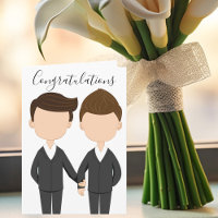 Félicitations Mariage gay deux hommes