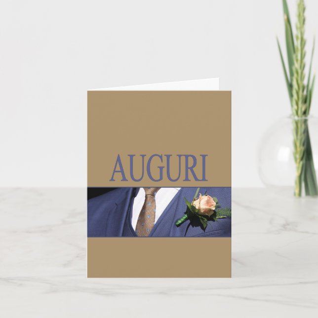 Carte félicitations mariage italienne (Devant)