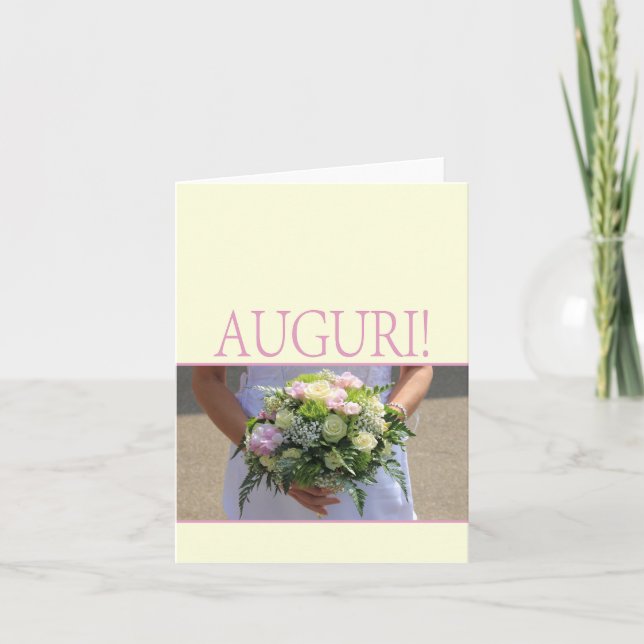 Carte félicitations mariage italienne (Devant)