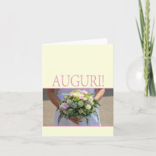 Carte félicitations mariage italienne