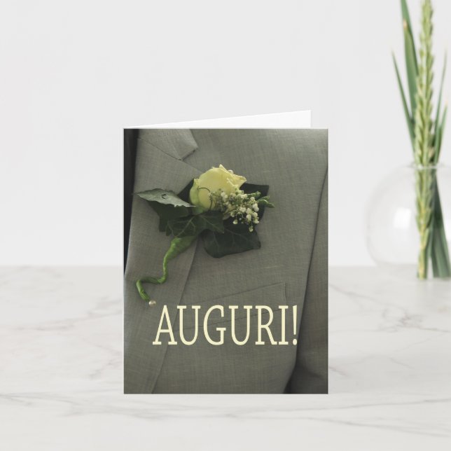 Carte félicitations mariage italienne (Devant)