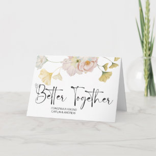 Carte Félicitations Mariage Newly Weds Mariée et Groom