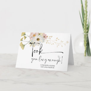 Carte Félicitations Mariage Newly Weds Mariée et Groom