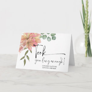 Carte Félicitations Mariage Newly Weds Mariée et Groom