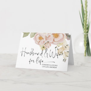 Carte Félicitations Mariage Newly Weds Mariée et Groom