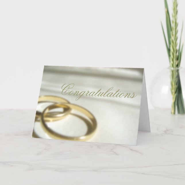 Carte Félicitations mariages (Devant)