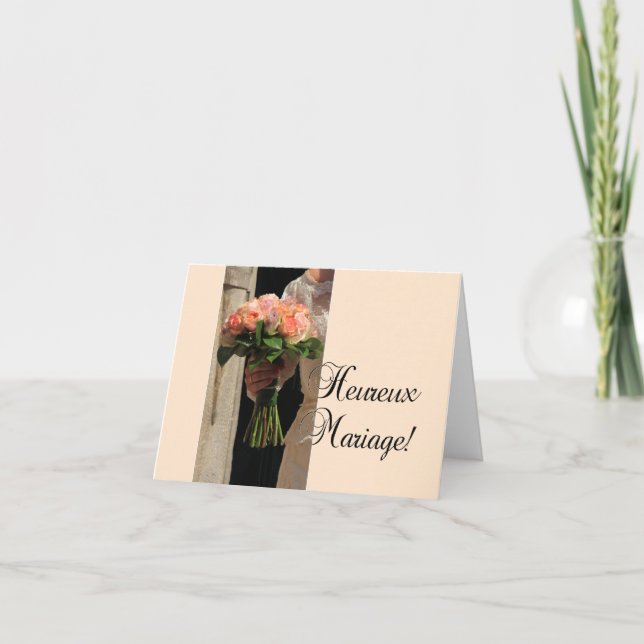 Carte Félicitations Mariages françaises (Devant)