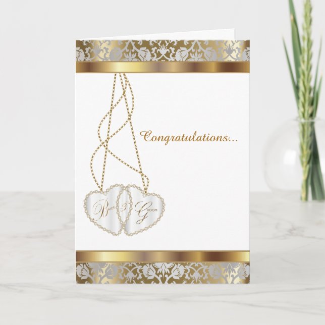 Carte Félicitations mariages pour la mariée et la mariée (Devant)