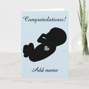 Carte Félicitations modernes pour la naissance de votre 
