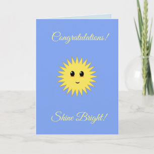 Carte Félicitations modifiables Shine Bright Card