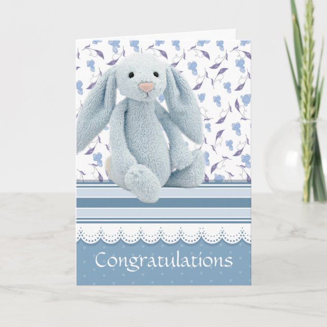 Carte félicitations nouveau bébé (Devant)