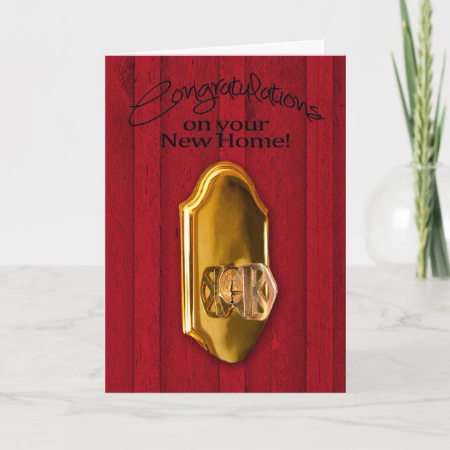 Carte Félicitations - Nouveau foyer (Devant)