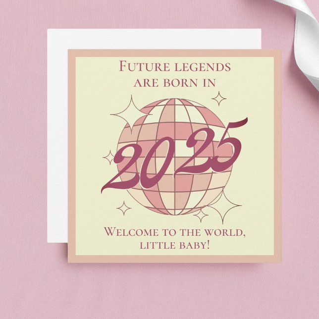 Carte Félicitations nouveau-né bébé fille nouveaux paren (Créateur téléchargé)