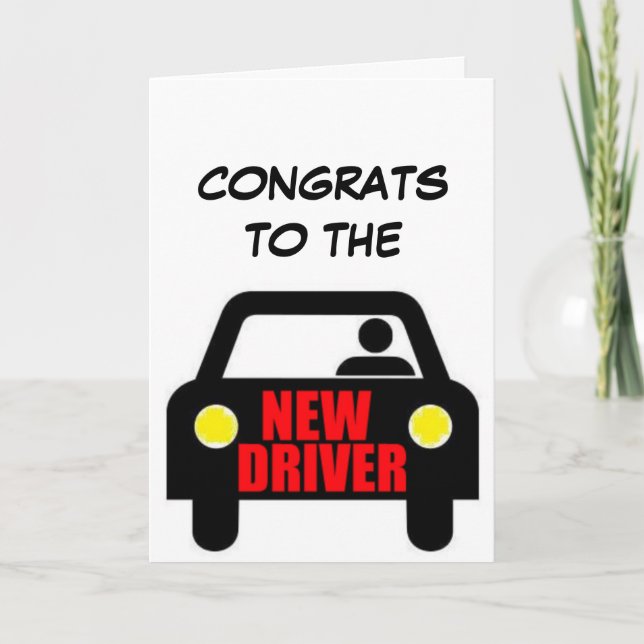 Carte Félicitations Nouveau pilote (Devant)