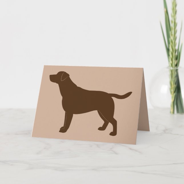 Carte Félicitations Nouveau Récupérateur de chocolat Lab (Devant)