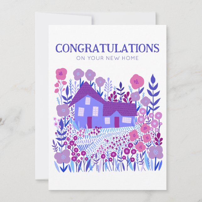 Carte FÉLICITATIONS Nouvelle maison Maison ferme (Devant)
