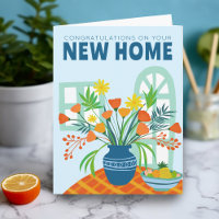 FÉLICITATIONS NOUVELLE MAISON MOUVEMENT Vase Fleur