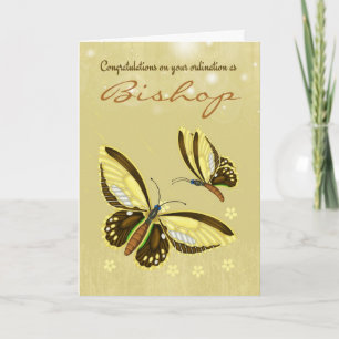 Carte Félicitations Ordination De L'Évêque Avec Des Papi