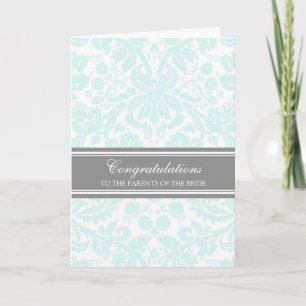 Carte Félicitations Parents of the Bride Sky Blue