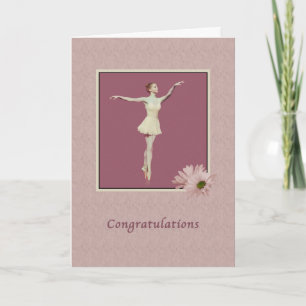 Carte Félicitations, Performance, Ballerina On Pointe