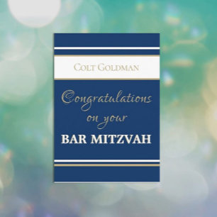 Carte Félicitations personnalisées pour Bar Mitzvah