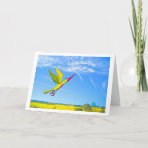 Carte Félicitations, pour avoir gagné vos ailes