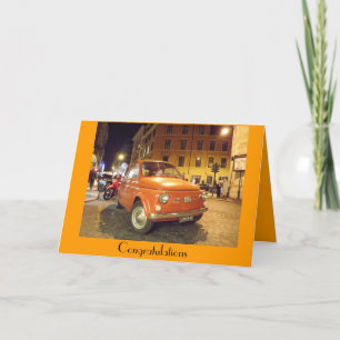 Carte Félicitations pour avoir réussi votre test Fiat