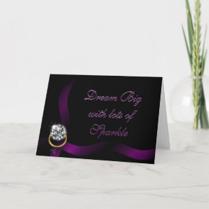 Carte Félicitations pour bague de diamant - pour toute o