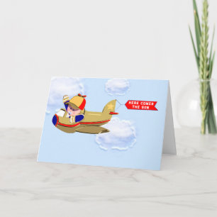 Carte Félicitations pour bébé garçon