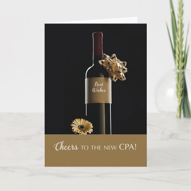 Carte Félicitations pour devenir un CPA (Devant)
