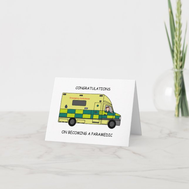 Carte Félicitations pour être devenu un paramédical (Devant)
