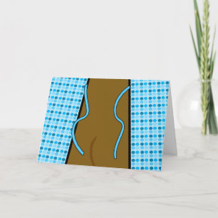 Carte Félicitations pour la Colonoscopie, Open Gown